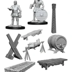 Miniature<Vikings Set: WizKids Deep Cuts WZK 90175 - Miniature Marvels: Airplane Models & Painted Dice