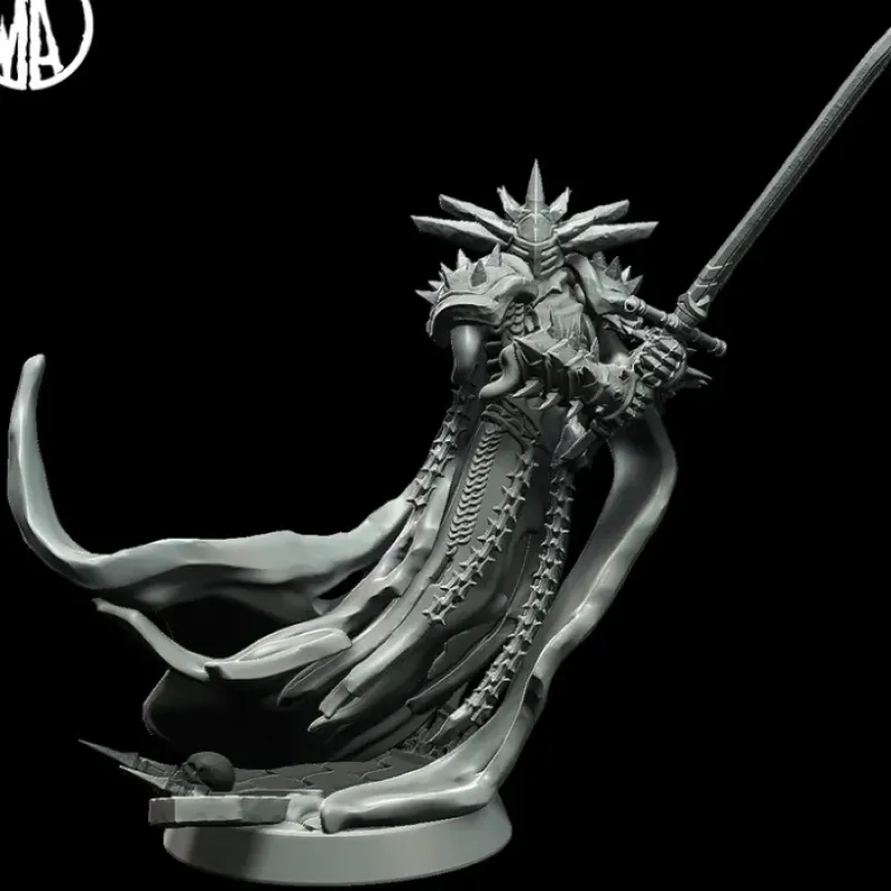 Miniature<Vile Knight Attacking - Miniature Marvels: Airplane Models & Painted Dice