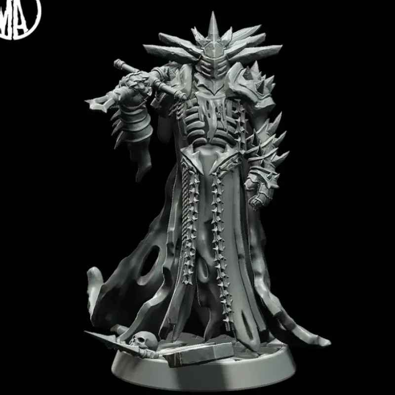 Miniature<Vile Knight Idle - Miniature Marvels: Airplane Models & Painted Dice