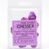 Dice<Violet / White: Festive d10 Dice Set (10's) CHX 27257 - Miniature Marvels: Airplane Models & Painted Dice