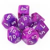Dice<Violet / White: Festive Polyhedral Die Set (7's) CHX 27457 - Miniature Marvels: Airplane Models & Painted Dice