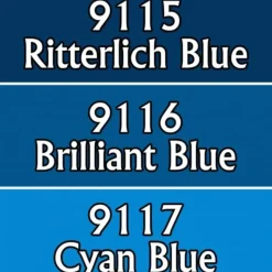 Paint<Vivid Blues: MSP Triads RPR 09739 - Miniature Marvels: Airplane Models & Painted Dice