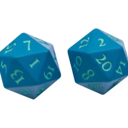 Accessories<Vivid Heavy Metal Dice: Teal (2d20) - Miniature Marvels: Airplane Models & Painted Dice