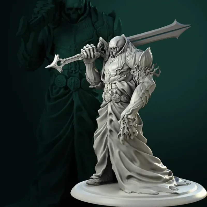 Miniature<Vold The Dead Lord 32mm - Miniature Marvels: Airplane Models & Painted Dice