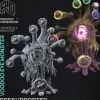 Miniature<Voodoo Eye Monster - Miniature Marvels: Airplane Models & Painted Dice