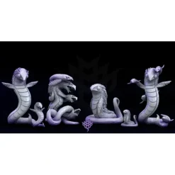 Miniature<Vulture Wurm Set - Miniature Marvels: Airplane Models & Painted Dice