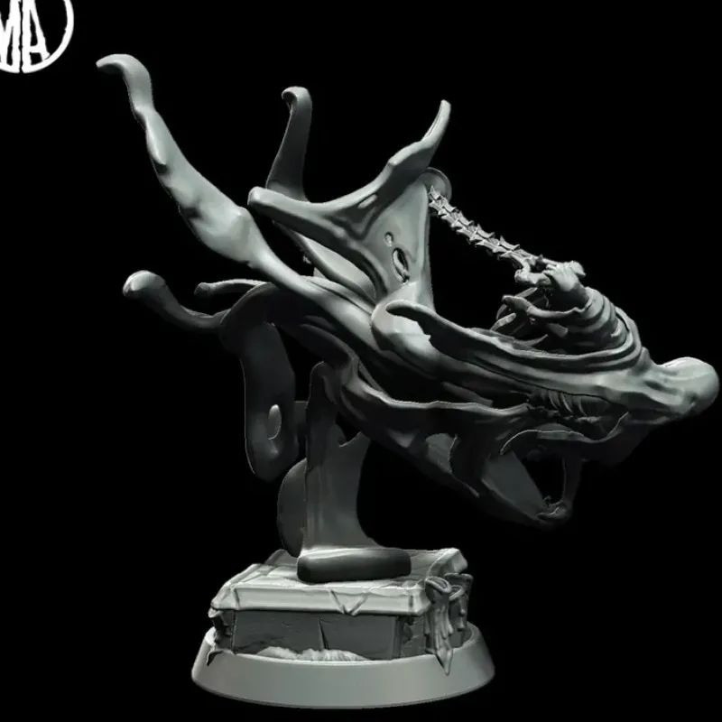 Miniature<Wailing Hag Swooping - Miniature Marvels: Airplane Models & Painted Dice