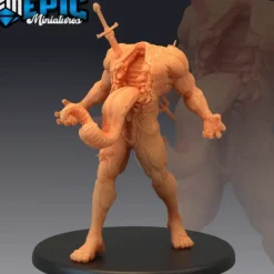 Miniature<Walking Abomination - Miniature Marvels: Airplane Models & Painted Dice