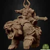 Miniature<Warbear With King - Miniature Marvels: Airplane Models & Painted Dice