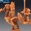 Miniature<War-Construct Juggernaut Set - Miniature Marvels: Airplane Models & Painted Dice