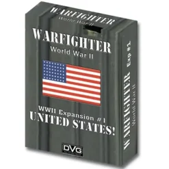 Board Game<Warfighter WWII Expansion 1: USA #1 DV1 036A - Miniature Marvels: Airplane Models & Painted Dice