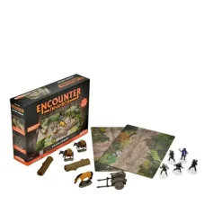 Miniature<WarLock Tiles - WizKids 4D Settings: Encounter in a Box - Wagon Ambush WZK 76500 - Miniature Marvels: Airplane Models & Painted Dice