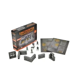 Miniature<WarLock Tiles - WizKids 4D Settings: Encounter in a Box - Prison Break WZK 76501 - Miniature Marvels: Airplane Models & Painted Dice