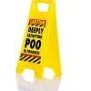 Egpull<Warning Caution Desk Sign Deeply Satisfying Poo In Progress Novelty Toilet Humor - Miniature Marvels: Airplane Models & Painted Dice