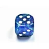 Dice<Waterlily / White: Festive 50mm D6 (w/ Pips) CHX DF5066 - Miniature Marvels: Airplane Models & Painted Dice