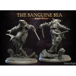 Miniature<Wereshark Female Jumping - Miniature Marvels: Airplane Models & Painted Dice