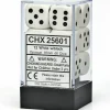 Dice<White with Black: Opaque 12d6 16mm Dice Set CHX 25601 - Miniature Marvels: Airplane Models & Painted Dice