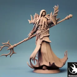 Miniature<Wight Necromancer - Miniature Marvels: Airplane Models & Painted Dice