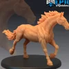 Miniature<Wild Horse Standing - Miniature Marvels: Airplane Models & Painted Dice