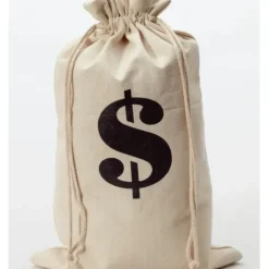 Egpull<Wild West Bank Robber Money Bag Sack Pouch Outlaw Western Costume Accessory Prop - Miniature Marvels: Airplane Models & Painted Dice
