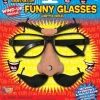 Egpull<WIND UP EYE GLASSES Moving Eyebrows Mustache Big Nose Joke Funny Costume Gag - Miniature Marvels: Airplane Models & Painted Dice