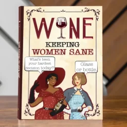 Egpull<Wine - Keeping Women Sane - Hardcover Hilarious Stylish Adult Gift Book - Miniature Marvels: Airplane Models & Painted Dice