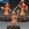 Miniature<Witch Apprentices - Miniature Marvels: Airplane Models & Painted Dice