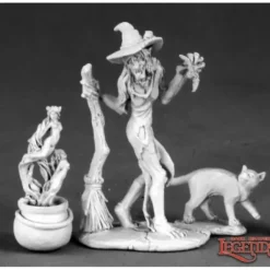 Miniature<Witch, Cauldron & Cat: Dark Heaven Legends RPR 03549 - Miniature Marvels: Airplane Models & Painted Dice