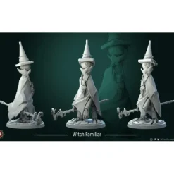 Miniature<Witch Familiar, 32 - Miniature Marvels: Airplane Models & Painted Dice