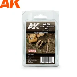 Paint<Wood Weathering Set LTG AK-260 - Miniature Marvels: Airplane Models & Painted Dice