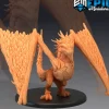 Miniature<Wood Wyvern - Miniature Marvels: Airplane Models & Painted Dice