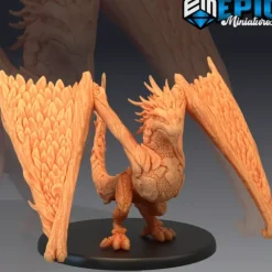 Miniature<Wood Wyvern - Miniature Marvels: Airplane Models & Painted Dice