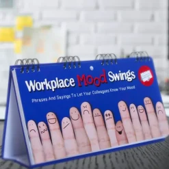 Egpull<Workplace Mood Swings - Desk Spiral Flip Book - Funny Office Message Table Signs - Miniature Marvels: Airplane Models & Painted Dice