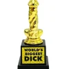 Egpull<World's Biggest Dick Trophy - Willy Pecker Golden Award - Adult Joke Gag Gift - Miniature Marvels: Airplane Models & Painted Dice