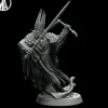 Miniature<Wraith King Charging - Miniature Marvels: Airplane Models & Painted Dice