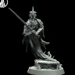 Miniature<Wraith Soul Attacking - Miniature Marvels: Airplane Models & Painted Dice