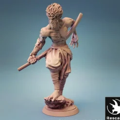 Miniature<Wukong With Katana - Miniature Marvels: Airplane Models & Painted Dice