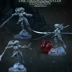 Miniature<Ygris Jotun-gutter on Foot - Miniature Marvels: Airplane Models & Painted Dice