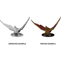 Miniature<Young Brass Dragon: D&D Nolzur's Marvelous Miniatures WZK 73711 - Miniature Marvels: Airplane Models & Painted Dice