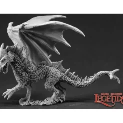 Miniature<Young Ice Dragon: Dark Heaven Legends RPR 03338 - Miniature Marvels: Airplane Models & Painted Dice