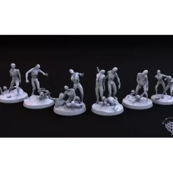 Miniature<Zombie Horde Bundle - Miniature Marvels: Airplane Models & Painted Dice